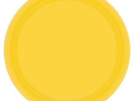 Yellow Sunshine Paper Plates, 9  For Sale