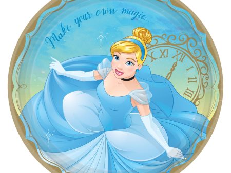 ©Disney Princess Round Plates, 9  - Cinderella Hot on Sale