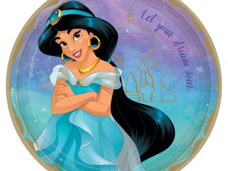 ©Disney Princess Round Plates, 9  - Jasmine Hot on Sale