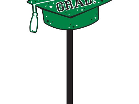 Grad Lawn Sign - Green on Sale