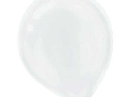 White Pearlized Latex Balloons on Sale