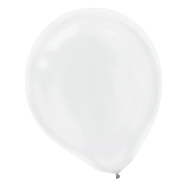 White Pearlized Latex Balloons on Sale