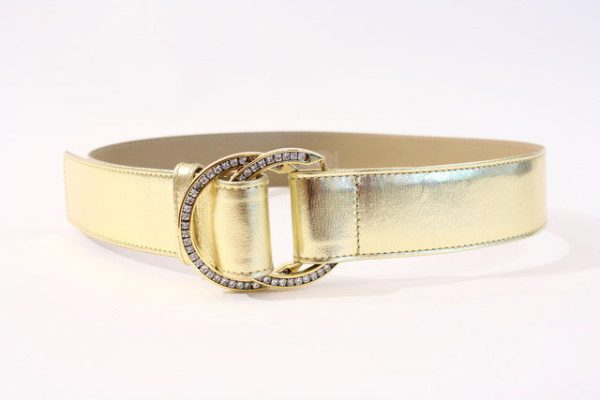 Vintage GIANNI VERSACE Gold Belt on Sale