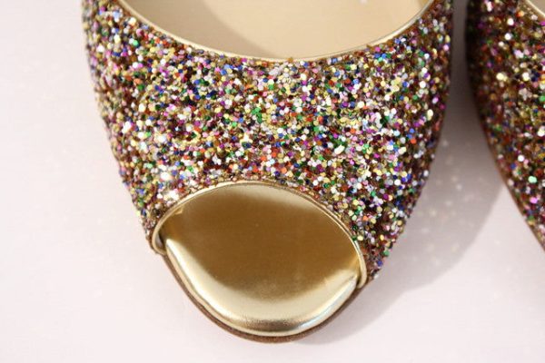 JIMMY CHOO Glitter Heels For Cheap