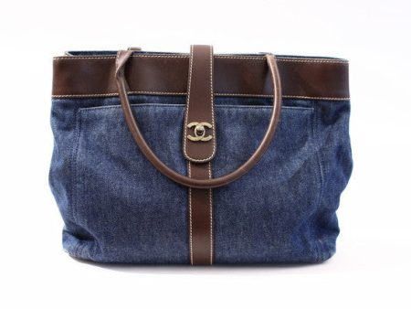 Vintage CHANEL Denim Tote Bag Online Sale