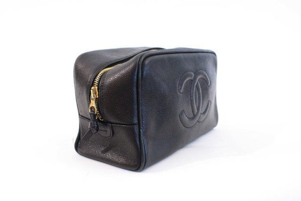 Vintage CHANEL Toiletry Bag or Clutch Cheap