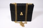 1960s Black Silk and Gold Handbag Sale