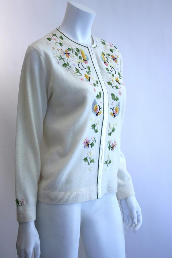 1960s Hand-Embroidered Cardigan Online now