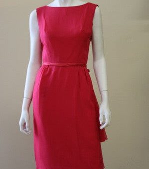 1960s Hot Pink Chiffon Party Dress Discount