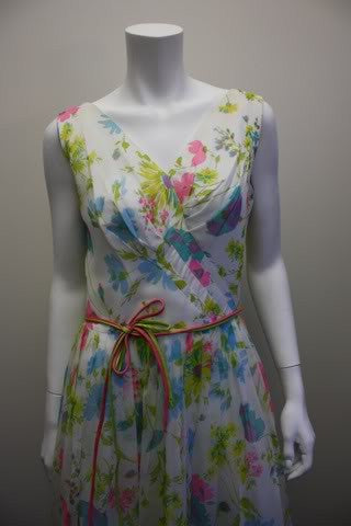 1960s Garden Party Floral Dress Online Hot Sale