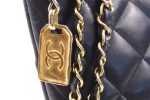 Vintage CHANEL Black Bucket Handbag For Sale