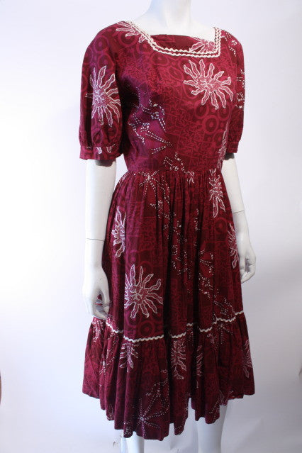 1960s Batik Sundress Online Sale