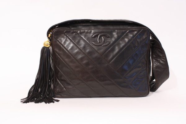 Vintage CHANEL Black Lambskin Bag Sale