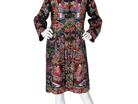 1920s Amazing Embroidered Silk Jacket Coat Online Sale