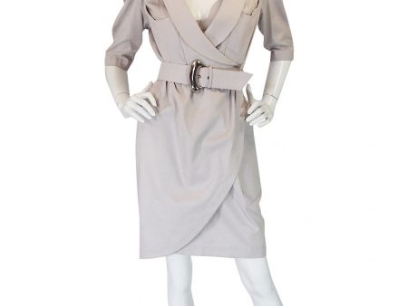 1980s Thierry Mugler Wrap Dress with Matching Bralette Cheap