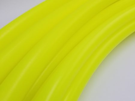 Sour Neon Sunshine- UV Yellow Polypro Bare Hoop 3 4 For Sale