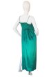 1970s Green Liquid Velvet Bill Tice Maxi Hot on Sale