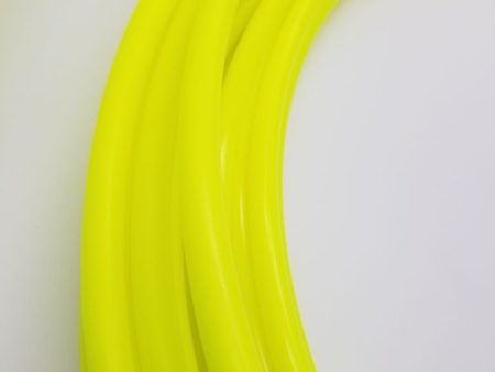 Sour Neon Sunshine- UV Yellow Polypro Bare Hoop 5 8 Sale